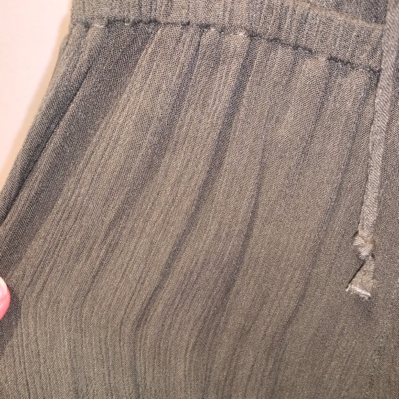 Army Green Halter Top Romper - Picture 4 of 4